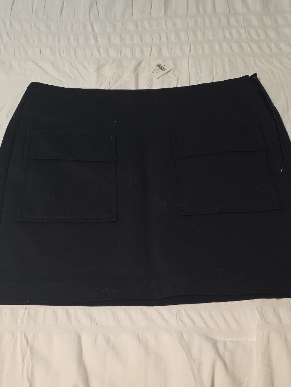 GAP Black Mini Skirt with Front Patch Pockets